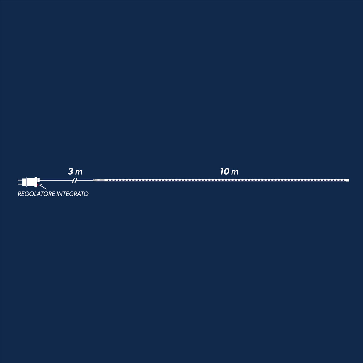DICTROLUX - Tubo luminoso 180 Led multicolor - 10 metri
